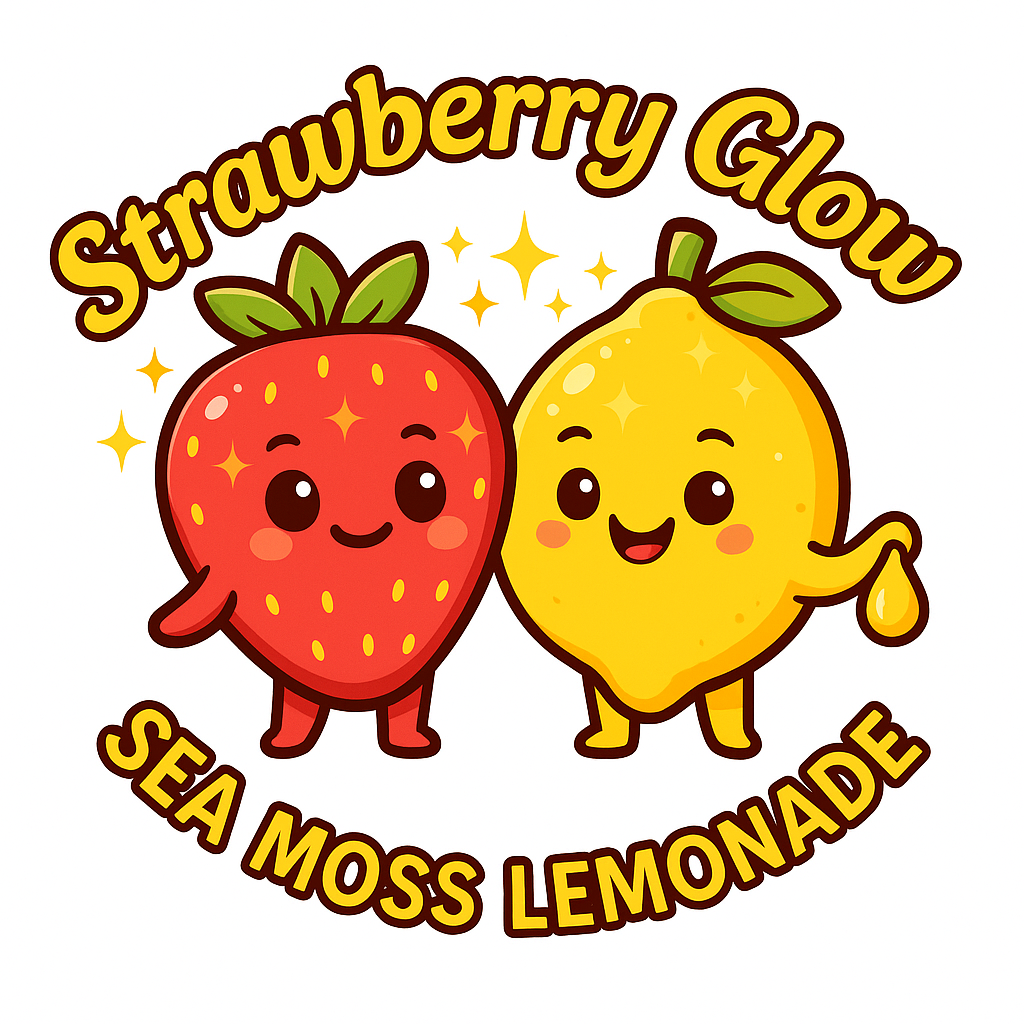 Strawberry Glow Sea Moss Lemonade